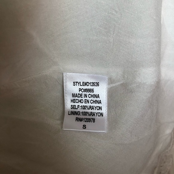 Off White Crochet Mini Dress - Picture 10 of 11